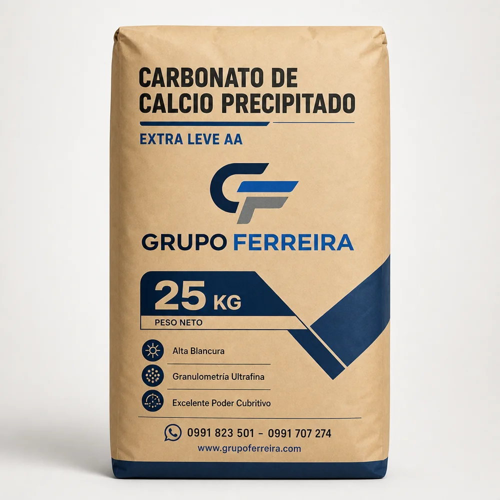 Saco de Carbonato de Calcio Precipitado Extra Leve AA
